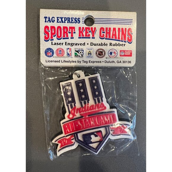 NOS Sport Key Chains Cleveland Indians All Star Game 1997 Sealed, MLB 90s‎ - Picture 1 of 3